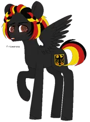 Size: 425x573 | Tagged: safe, artist:fioweress, derpibooru import, ponified, pony, germany, image, nation ponies, png, simple background, solo, transparent background