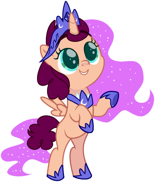 Size: 1004x1174 | Tagged: safe, artist:rickysocks, derpibooru import, alicorn, pony, bipedal, crown, female, filly, foal, hoof shoes, image, jewelry, png, regalia, simple background, solo, transparent background