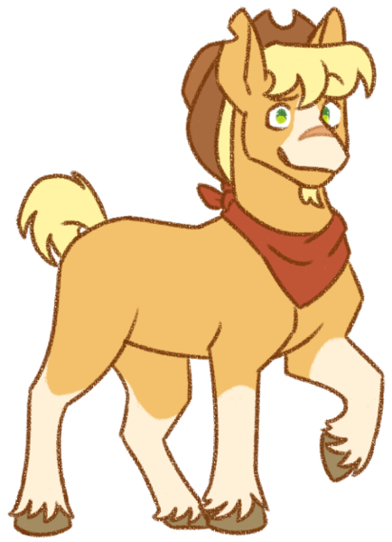 Size: 454x627 | Tagged: safe, artist:googaoo, derpibooru import, applejack, earth pony, pony, g4, alternate design, coat markings, female, image, looking at you, mare, missing cutie mark, png, scar, simple background, socks (coat marking), solo, transparent background, unshorn fetlocks