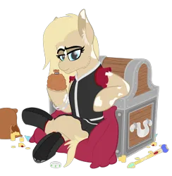 Size: 3906x3996 | Tagged: safe, alternate version, artist:justapone, derpibooru import, oc, oc:dahlia, unofficial characters only, earth pony, pony, boots, cheek fluff, chest, clothes, colored lineart, dress, ear fluff, earth pony oc, female, gold, gold coins, high res, image, lineart, looking at you, mare, pillow, png, pouch, scepter, shoes, simple background, sitting, smiling, smiling at you, solo, spots, transparent background