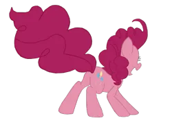 Size: 677x500 | Tagged: safe, artist:benpictures1, derpibooru import, pinkie pie, earth pony, pony, g4, my little pony: the movie, balloonbutt, butt, cute, diapinkes, female, image, inkscape, mare, open mouth, plot, png, simple background, solo, transparent background, vector