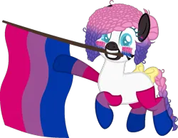 Size: 1157x897 | Tagged: safe, artist:icey-wicey-1517, derpibooru import, oc, oc:zuri sambo, unofficial characters only, zebra, bisexual pride flag, bow, braided tail, clothes, commission, cute, ear piercing, earring, face paint, grin, image, jewelry, mouth hold, piercing, png, pride, pride flag, pride month, pride socks, raised hoof, raised leg, simple background, smiling, socks, solo, striped socks, tail, tail bow, transparent background, ych result, zebra oc