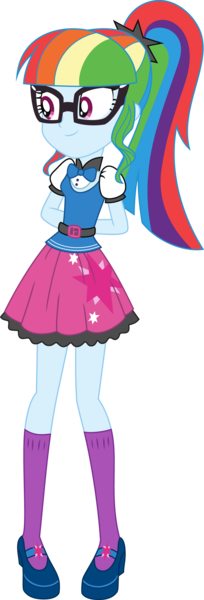 Size: 1427x4203 | Tagged: safe, artist:aqua-pony, artist:iamsheila, derpibooru import, edit, vector edit, rainbow dash, sci-twi, twilight sparkle, human, equestria girls, g4, clothes, female, image, palette swap, png, recolor, shoes, simple background, socks, solo, transparent background, vector