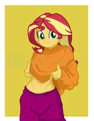 Size: 3984x5160 | Tagged: suggestive, artist:milkyboo898, derpibooru import, sunset shimmer, human, equestria girls, g4, female, image, png, sexy, solo, sunset