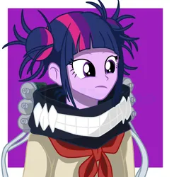 Size: 4952x5040 | Tagged: safe, artist:milkyboo898, derpibooru import, twilight sparkle, human, equestria girls, g4, absurd resolution, anime, clothes, cosplay, costume, cute, himiko toga, image, my hero academia, png, solo