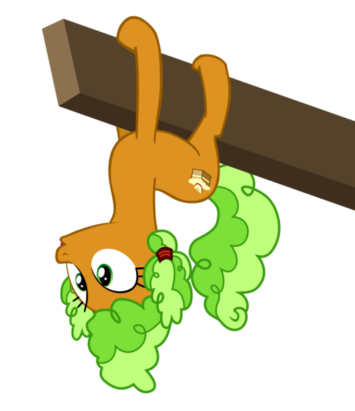 Size: 832x961 | Tagged: safe, artist:iks83, derpibooru import, apple brown betty, earth pony, pony, apple family reunion, g4, season 3, apple family member, image, png, simple background, solo, transparent background, upside down, vector