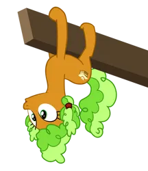 Size: 832x961 | Tagged: safe, artist:iks83, derpibooru import, apple brown betty, earth pony, pony, apple family reunion, g4, season 3, apple family member, image, png, simple background, solo, transparent background, upside down, vector