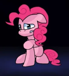 Size: 1244x1363 | Tagged: safe, artist:mysticfox, derpibooru import, pinkie pie, earth pony, pony, g4, floppy ears, friday night funkin', image, jpeg, phantasm (song), sad, scared, sitting, solo, terrified, worried