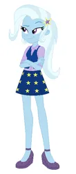 Size: 267x608 | Tagged: safe, artist:lorenzodennis28, artist:selenaede, derpibooru import, trixie, human, equestria girls, g4, base used, clothes, crossed arms, high heels, image, my little pony equestria girls: friendship games, png, school spirit, school uniform, schoolgirl, shoes, simple background, solo, white background