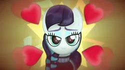 Size: 2560x1440 | Tagged: safe, artist:starless, derpibooru import, coloratura, earth pony, pony, g4, derpibooru exclusive, female, heart, heart eyes, image, love face, mare, png, solo, wallpaper, wingding eyes