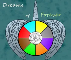 Size: 800x681 | Tagged: safe, derpibooru import, fanfic, fanfic:dreams of forever, cradling, fimfiction, horn, image, implied oc, jpeg, link in description, no pony, text, wings