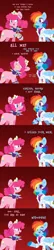 Size: 1543x7176 | Tagged: safe, artist:glowfangs, derpibooru import, pinkie pie, rainbow dash, earth pony, pegasus, pony, fanfic:cupcakes, fanfic:rainbow factory, g4, crossover, fanfic art, femme fatale, high res, horn, horn necklace, image, implied murder, jewelry, necklace, png, rainbow factory dash, the most popular girls in school