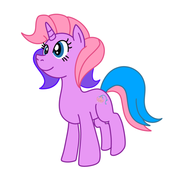 Size: 1280x1280 | Tagged: safe, artist:omegaridersangou, derpibooru import, lily lightly, pony, unicorn, g3, g4, female, g3 to g4, generation leap, image, mare, png, simple background, solo, transparent background