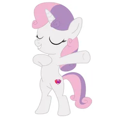 Size: 8000x8000 | Tagged: safe, artist:brightstar40k, artist:optimusv42, derpibooru import, sweetie belle, alicorn, gorilla, pony, unicorn, g4, bipedal, chest beating, chest pounding, cute, diasweetes, eyes closed, female, feminism, filly, foal, image, png, simple background, solo, tarzan, white background