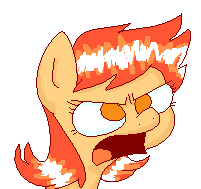 Size: 201x189 | Tagged: safe, artist:artflicker, derpibooru import, oc, oc:flicker split, unofficial characters only, earth pony, pony, angry, bust, female, image, mare, no pupils, open mouth, png, simple background, solo, transparent background