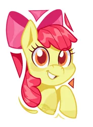 Size: 678x919 | Tagged: safe, artist:imaplatypus, derpibooru import, apple bloom, earth pony, pony, g4, female, filly, foal, image, png, simple background, solo, white background