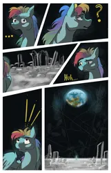 Size: 2000x3100 | Tagged: safe, artist:seventozen, derpibooru import, rainbow dash, pegasus, pony, comic:the problem of parthus, g4, earth, high res, image, jpeg, quadrupedal, solo