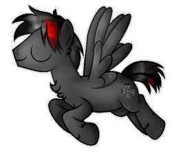 Size: 521x467 | Tagged: safe, artist:angellightyt, derpibooru import, oc, unofficial characters only, pegasus, pony, base used, chest fluff, eyes closed, flying, image, male, pegasus oc, png, simple background, smiling, solo, stallion, transparent background, wings