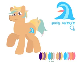 Size: 702x565 | Tagged: safe, artist:epsipeppower, derpibooru import, oc, oc:aggro swerve, unofficial characters only, pony, image, png, raised hoof, reference sheet, simple background, solo, surfboard, surfer, white background