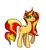 Size: 1105x1212 | Tagged: safe, artist:broni, artist:if i see one of those fucking cringy pony images i'm gonna kill everyone on earth, derpibooru import, sunset shimmer, pony, unicorn, g4, dark magic, image, jpeg, magic, simple background, solo, sombra eyes, white background