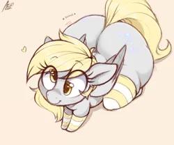 Size: 2400x2000 | Tagged: safe, artist:aer0 zer0, derpibooru import, derpy hooves, pegasus, pony, g4, adorasexy, bubble butt, butt, butt shake, clothes, cute, derpabetes, explicit description, explicit source, female, high angle, high res, image, large butt, mare, plot, png, sexy, simple background, socks, solo, striped socks, tan background, the ass was fat