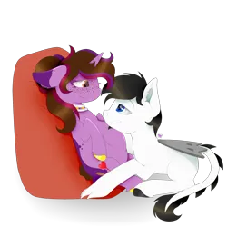 Size: 1600x1600 | Tagged: safe, artist:kathepart, derpibooru import, oc, oc:kathepaint, original species, plane pony, pony, unicorn, blue eyes, brown eyes, collar, couple, duo, freckles, image, plane, png, pregnant, simple background, transparent background