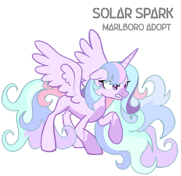 Size: 736x715 | Tagged: safe, artist:marlboro-art, derpibooru import, oc, unofficial characters only, alicorn, pony, adoptable, alicorn oc, art, auction, commission, ethereal hair, ethereal mane, ethereal tail, female, floppy ears, fusion, fusion:princess celestia, fusion:twilestia, fusion:twilight sparkle, gritted teeth, horn, image, png, purple eyes, ready to fight, sale, simple background, sparkly mane, sparkly tail, spread wings, tail, teeth, white background, wings