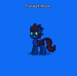 Size: 385x381 | Tagged: safe, derpibooru import, bat pony, changedling, changeling, hybrid, pony, pony town, batling, blue background, do not steal, folded wings, image, interspecies offspring, male, offspring, original character do not steal, parent:oc:calyptra, parent:oc:eclipse wave, parents:oc x oc, png, simple background, solo, wings