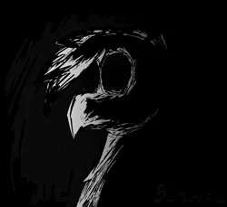 Size: 1500x1375 | Tagged: safe, artist:somber, derpibooru import, oc, gryphon, friday the 13th, image, inktober, inktober 2023, jpeg, male, solo