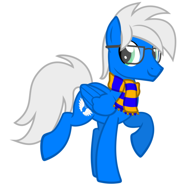 Size: 1501x1501 | Tagged: safe, artist:the smiling pony, derpibooru import, oc, oc:silver seraph, unofficial characters only, pegasus, pony, derpibooru community collaboration, g4, .svg available, 2024 community collab, clothes, glasses, image, looking at you, male, png, scarf, simple background, smiling, solo, stallion, striped scarf, transparent background, vector, wings