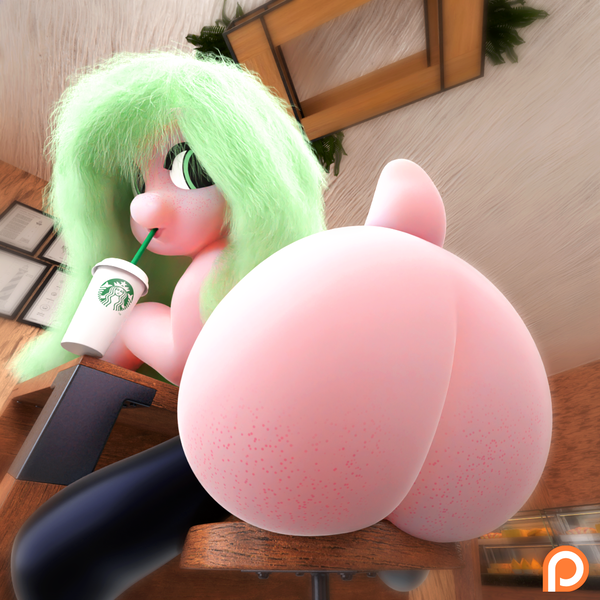 Size: 1080x1080 | Tagged: suggestive, alternate version, artist:dcd, derpibooru import, oc, oc:peaches.dcd, unofficial characters only, dog, earth pony, pony, g4, 3d, 3d model, adorasexy, alternate character, bald tail, bedroom eyes, blender, blender cycles, boots, butt, clothes, coffee, coffee cup, coffee mug, cup, cute, dock, dog ears, featureless crotch, female, femsub, floppy ears, gloves, horny, huge butt, image, indoors, large butt, latex, latex boots, latex gloves, latex socks, latex suit, looking at you, mare, mug, no tail, nudity, offscreen character, phat, plot, plump, png, rear view, restaurant, rubber, sexy, shoes, simple, simple background, sitting, smiling, smiling at you, socks, solo, solo female, submissive, tail, the ass was fat, thick, thighs, thunder thighs, wide hips