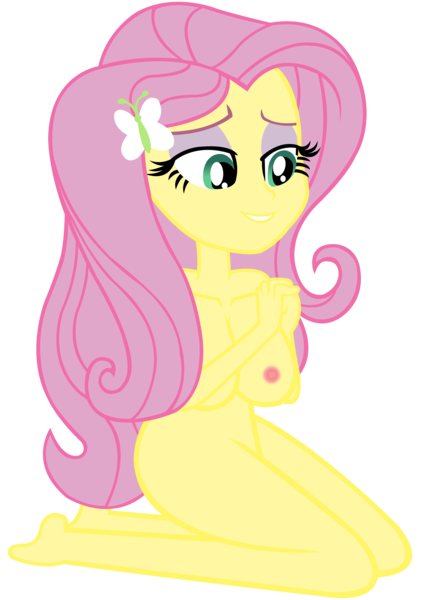 Size: 5714x8000 | Tagged: questionable, artist:laszlvfx, derpibooru import, edit, vector edit, fluttershy, equestria girls, g4, areola, barefoot, breasts, busty fluttershy, complete nudity, feet, female, full body, image, lidded eyes, nipples, nudity, png, simple background, smiling, solo, solo female, transparent background, vector