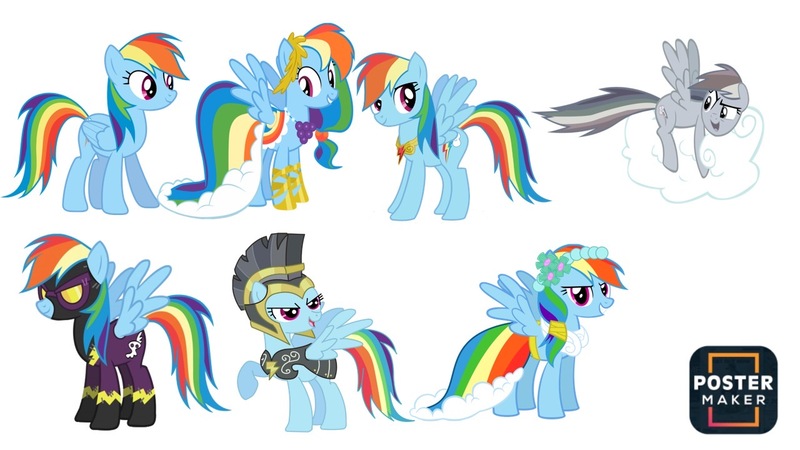 Size: 1280x720 | Tagged: safe, derpibooru import, commander hurricane, rainbow dash, pegasus, pony, g4, bridesmaid dress, clothes, cloud, costume, discorded, discorded rainbow dash, dress, element of loyalty, female, gala dress, image, jpeg, mare, rainbow dash always dresses in style, shadowbolts costume, simple background, white background