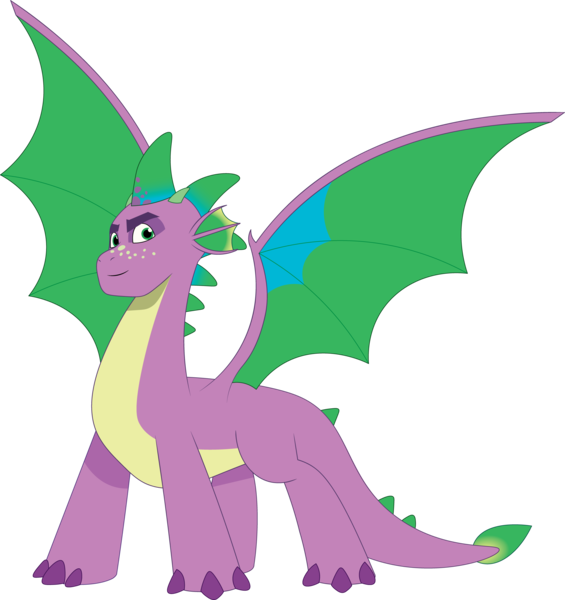 Size: 3674x3905 | Tagged: safe, artist:prixy05, derpibooru import, spike, dragon, g5, my little pony: tell your tale, dragon lord spike, image, male, older, older spike, png, simple background, spike (g5), spread wings, transparent background, vector, wings