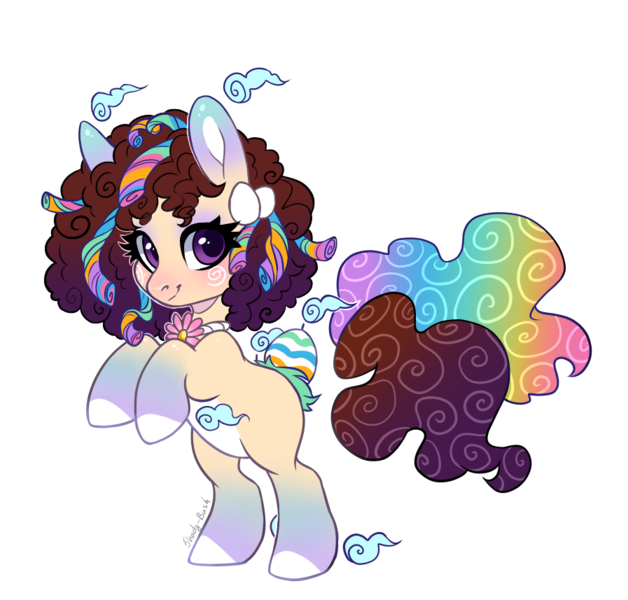 Size: 897x857 | Tagged: safe, artist:shady-bush, derpibooru import, oc, unofficial characters only, original species, pony, scented pony, chibi, female, image, mare, png, simple background, solo, transparent background