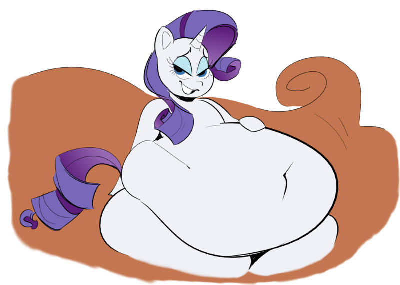 Size: 2007x1430 | Tagged: suggestive, artist:polofastter, artist:secretgoombaman12345, derpibooru import, rarity, pony, unicorn, g4, belly, belly button, big belly, fainting couch, fat, fat fetish, fetish, hoof on belly, horn, huge belly, image, impossibly large belly, lidded eyes, looking at you, morbidly obese, obese, open mouth, open smile, png, rarithighs, raritubby, round belly, seductive, sexy, simple background, sitting, sketch, smiling, solo, stupid sexy rarity, tail, teasing, transparent background