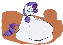 Size: 2007x1430 | Tagged: suggestive, artist:polofastter, artist:secretgoombaman12345, derpibooru import, rarity, pony, unicorn, g4, belly, belly button, big belly, fainting couch, fat, fat fetish, fetish, hoof on belly, horn, huge belly, image, impossibly large belly, lidded eyes, looking at you, morbidly obese, obese, open mouth, open smile, png, rarithighs, raritubby, round belly, seductive, sexy, simple background, sitting, sketch, smiling, solo, stupid sexy rarity, tail, teasing, transparent background