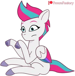 Size: 3300x3323 | Tagged: safe, artist:frownfactory, derpibooru import, zipp storm, pegasus, pony, g5, my little pony: tell your tale, female, icy prints, image, mare, png, simple background, sitting, solo, transparent background, vector, wings