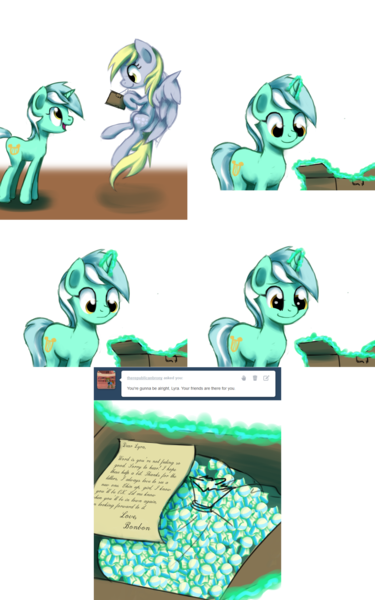 Size: 2562x4104 | Tagged: safe, artist:esuka, derpibooru import, derpy hooves, lyra heartstrings, pony, g4, ask-canterlot-musicians, candy, food, image, implied lesbian, implied lyrabon, implied shipping, png