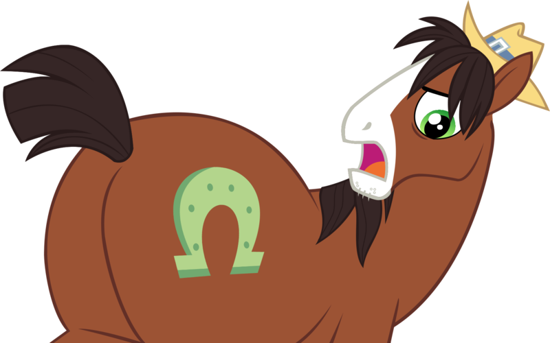 Size: 1701x1063 | Tagged: safe, artist:jonesdylan874, derpibooru import, trouble shoes, clydesdale, g4, .svg available, butt, flank, gimp, horseshoes, image, my little pony, png, simple background, solo, transparent background, vector, vector trace