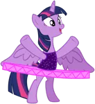 Size: 856x934 | Tagged: safe, artist:justphase, derpibooru import, twilight sparkle, twilight sparkle (alicorn), alicorn, ballerina, ballet, clothes, image, on hind legs, png, standing, tutu, twilarina