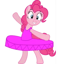 Size: 946x845 | Tagged: safe, artist:justphase, derpibooru import, pinkie pie, earth pony, ballerina, ballet, clothes, cute, diapinkes, image, on hind legs, pinkarina, pinkierina, png, smiling, standing, tutu