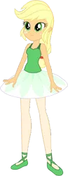 Size: 591x1525 | Tagged: safe, artist:invisibleink, artist:tylerajohnson352, derpibooru import, applejack, human, equestria girls, g4, applejack also dresses in style, applerina, ballerina, ballet slippers, beautiful, clothes, cute, dress, image, leotard, png, pretty, tights, tutu