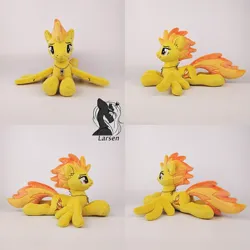 Size: 1000x1000 | Tagged: safe, artist:larsen toys, derpibooru import, spitfire, original species, pegasus, plush pony, pony, female, image, jewelry, jpeg, mare, necklace, photo, plushie, sale, solo