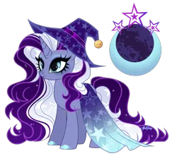 Size: 3402x3012 | Tagged: safe, artist:afterglory, derpibooru import, oc, pony, unicorn, cloak, clothes, female, hat, horn, image, mare, not rarity, not trixie, png, simple background, solo, transparent background