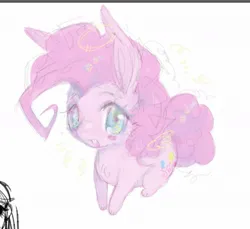 Size: 1212x1112 | Tagged: safe, artist:ieatedyuripizza, derpibooru import, pinkie pie, pony, rabbit, animal, anime, anime style, cute, diapinkes, female, image, jpeg, littlest pet shop, mare, simple background, solo, species swap, white background