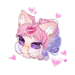 Size: 2500x2500 | Tagged: safe, artist:medkit, derpibooru import, oc, oc:kimiko kaneko, unofficial characters only, earth pony, pony, :3, body freckles, bow, bracelet, cel shading, chest fluff, clothes, coat markings, colored ear fluff, colored ears, colored eyebrows, colored eyelashes, colored glasses, colored hooves, colored lineart, colored pupils, colored sketch, crescent moon, curls, ear cleavage, ear fluff, ear piercing, earring, eye clipping through hair, eyebrows, eyebrows visible through hair, eyelashes, eyeshadow, female, floppy ears, freckles, fringe, from above, full body, glasses, glitter, glow, gold, gradient ears, gradient mane, gradient tail, hairstyle, heart, heart ears, heart shaped, high res, hooves, horseshoes, image, jewelry, kiss mark, lightly watermarked, lipstick, long mane, long tail, looking at you, makeup, mare, moon, multicolored coat, multicolored mane, multicolored tail, odango, paint tool sai 2, perspective, piercing, pigtails, png, print, ribbon, ruby, shading, signature, simple background, sitting, sketch, socks, solo, stars, stockings, striped mane, striped tail, tail, tassels, thigh highs, transparent background, unshorn fetlocks, violet eyes, wall of tags, watermark, wavy mane