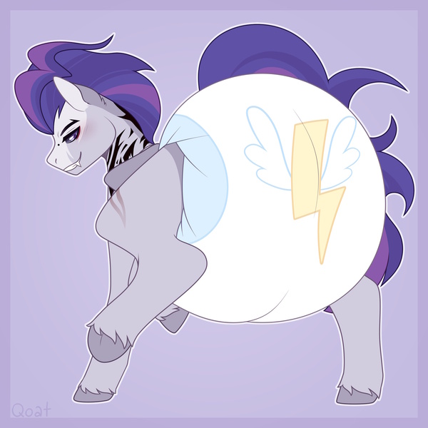 Size: 1920x1920 | Tagged: suggestive, artist:qoat, derpibooru import, oc, oc:dread, unofficial characters only, pony, clean diaper, diaper, diaper fetish, fetish, image, jpeg, male, poofy diaper, simple background, solo, wonderbolts logo