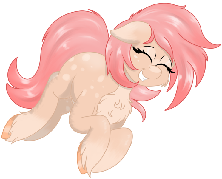 Size: 3252x2622 | Tagged: safe, artist:marbatra, derpibooru import, oc, oc:strawberry buttercream, earth pony, chest fluff, happy, image, png, unshorn fetlocks