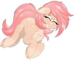 Size: 3252x2622 | Tagged: safe, artist:marbatra, derpibooru import, oc, oc:strawberry buttercream, earth pony, chest fluff, happy, image, png, unshorn fetlocks